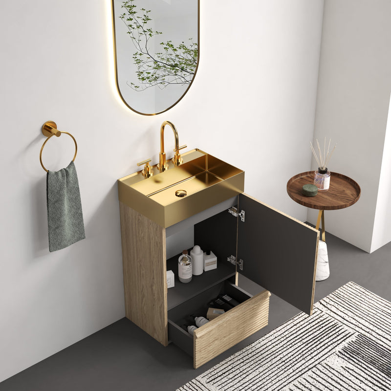 Gada 20" Striped Light Bathroom Vanity by HouseOfZazla