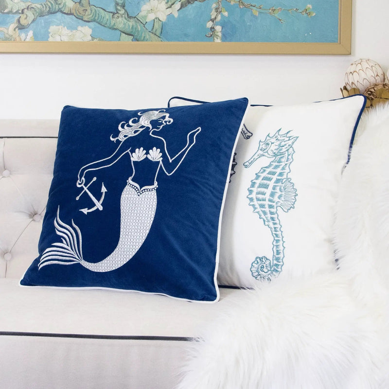 Liz Mermaid Set of 2 Pillowcases by HouseOfZazla