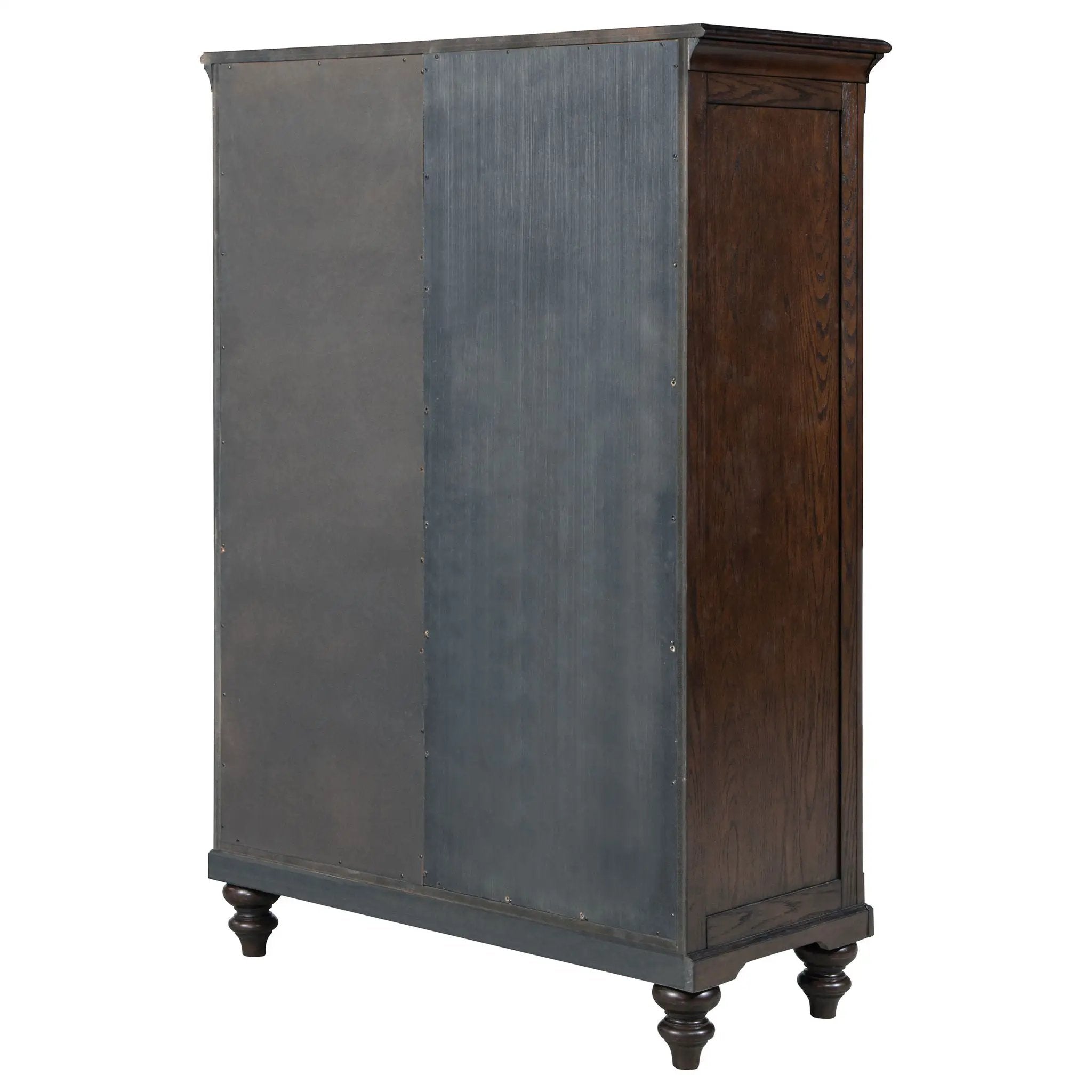 Andover 6-drawer Tempered Glass Door Chest Dark Oak by Unique Piece Furniture