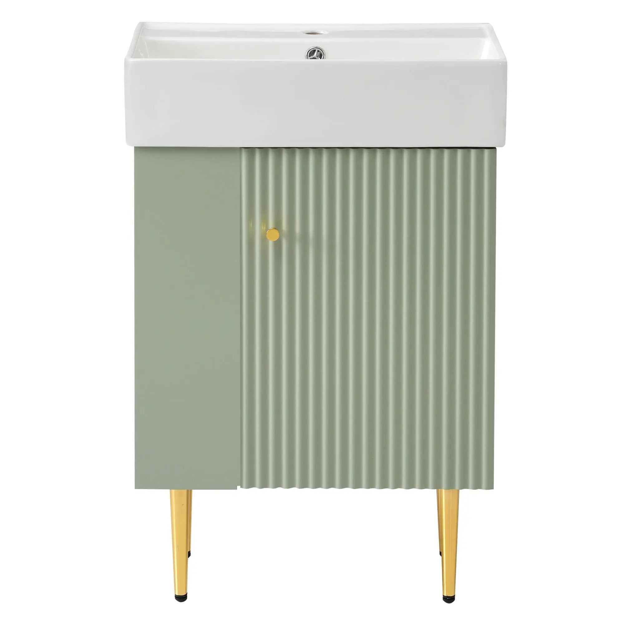 Bathroom Vanity, Combo Cabinet, Bathroom Storage Cabinet, Single Ceramic Sink by Unique Piece Furniture
