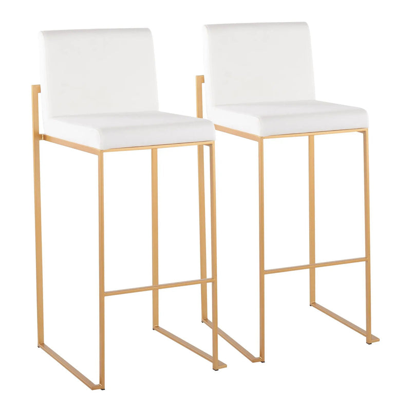 Fuji - Contemporary Design High Back Barstool by Unique Piece Furniture