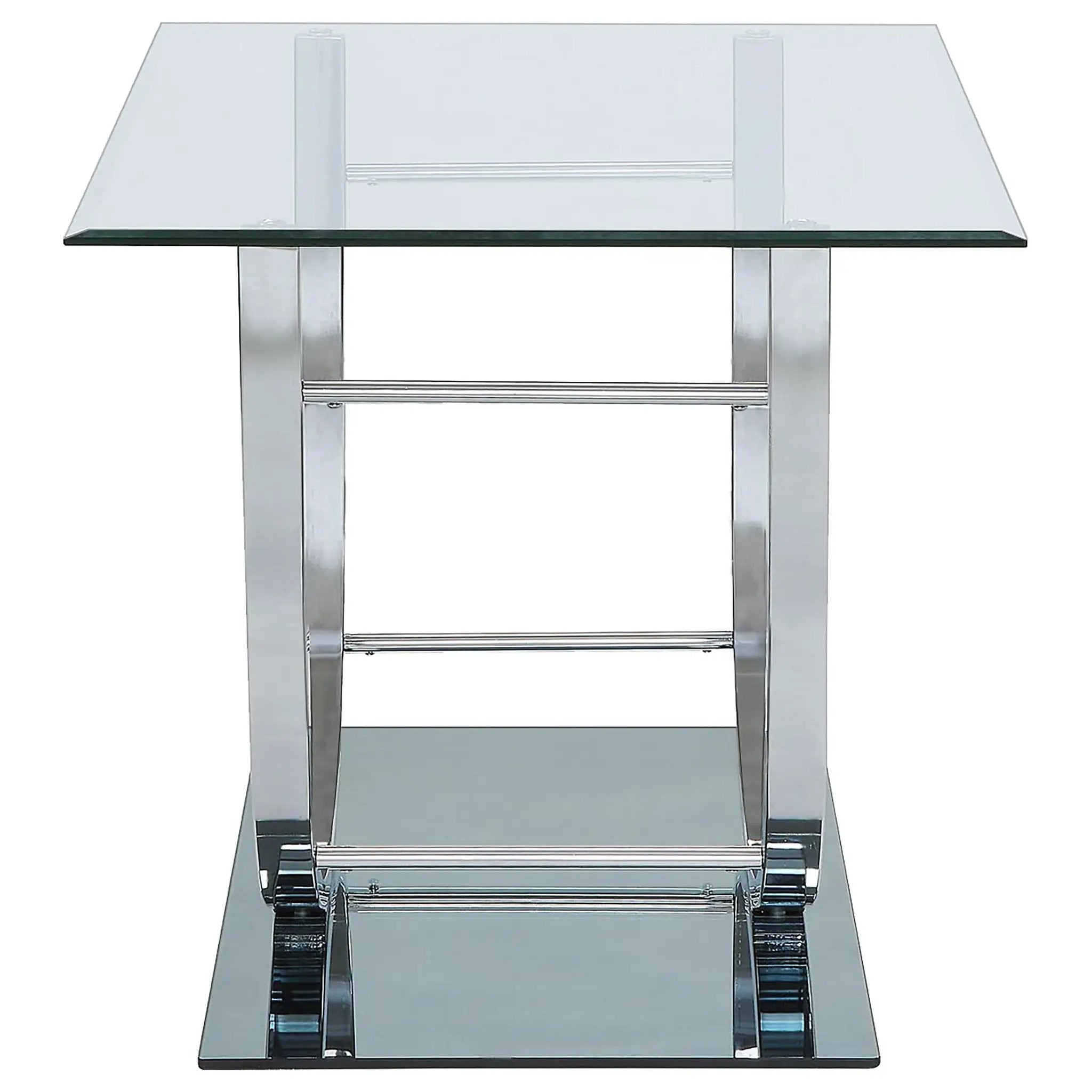 Danville 3-piece Glass Top Coffee and End Table Set Chrome by Unique Piece Furniture