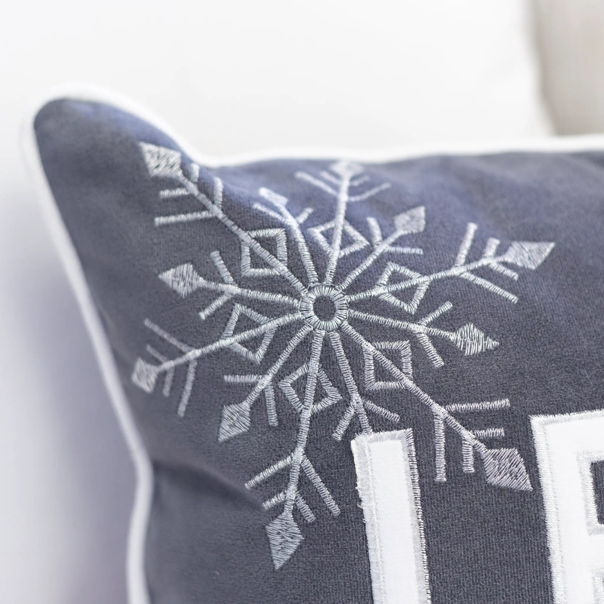 Nneka Let It Snow Lumbar Pillow by HouseOfZazla