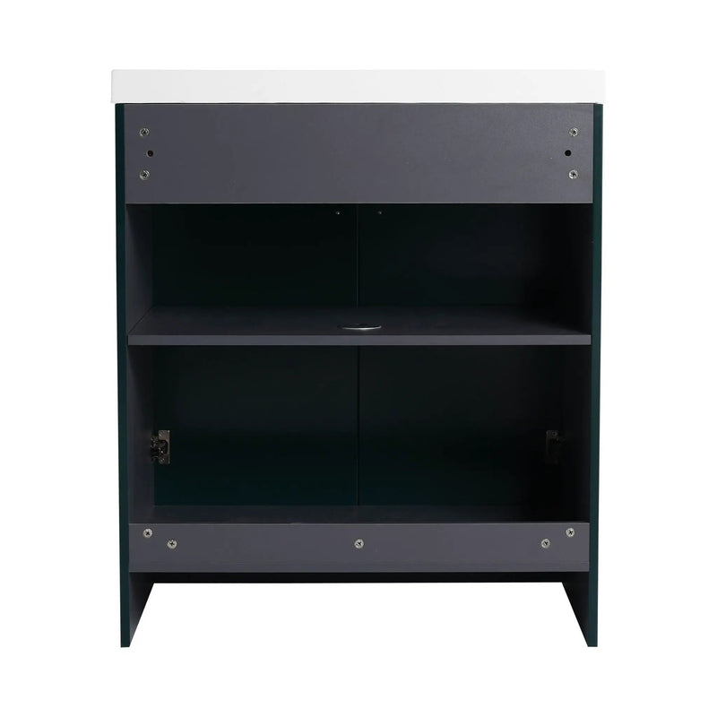 Modern Freestanding Bathroom Vanity With Soft Close Cabinet Doors by HouseOfZazla