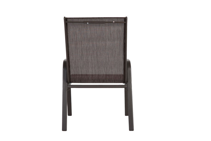 4 Piece Patio Chairs Set with Breathable Textilene Fabric (Brown) by HouseOfZazla
