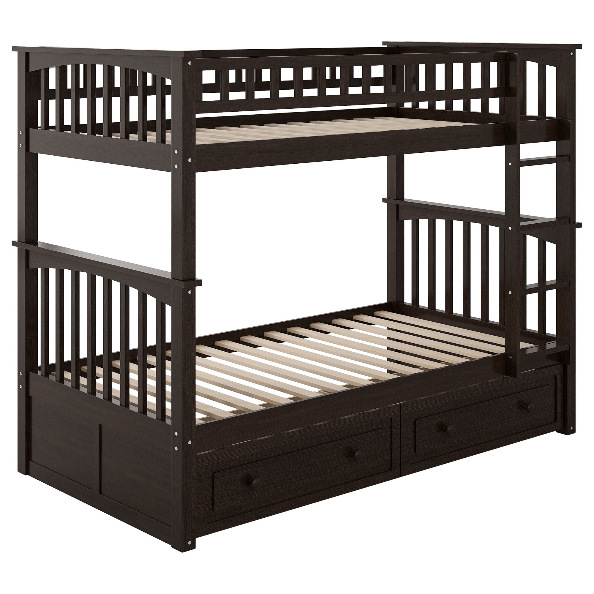 Bunk Bed With Drawers, Convertible Design by HouseOfZazla