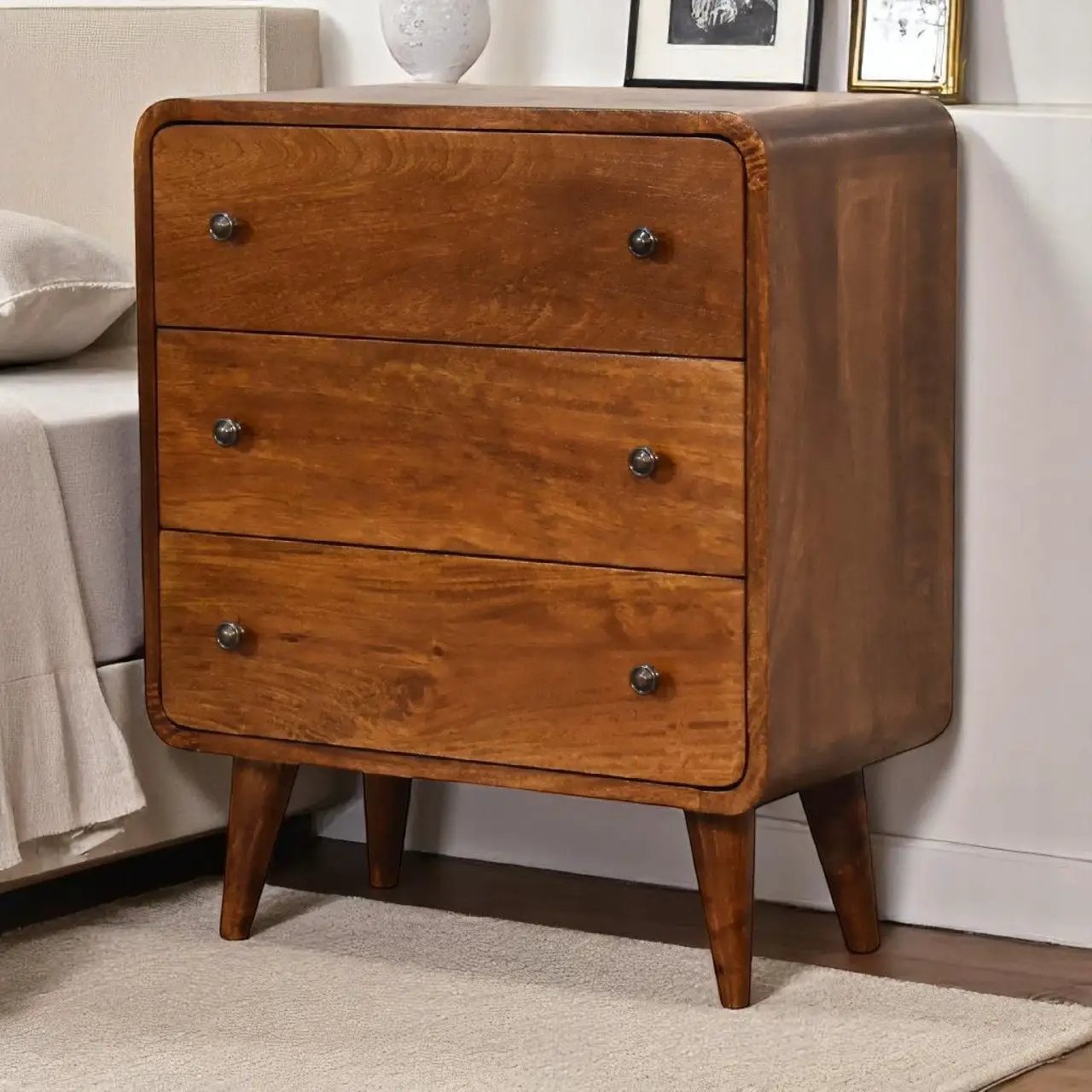 3 Drawer Mini Curved Chest by HouseOfZazla