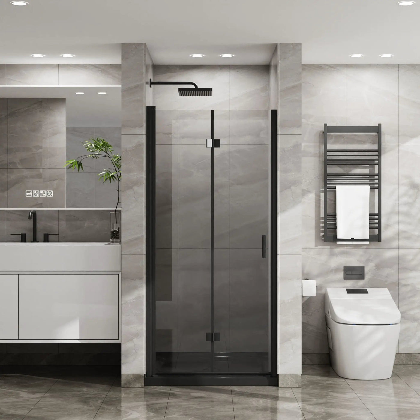 Goodyo - Frameless Glass Shower Door Bifold by HouseOfZazla
