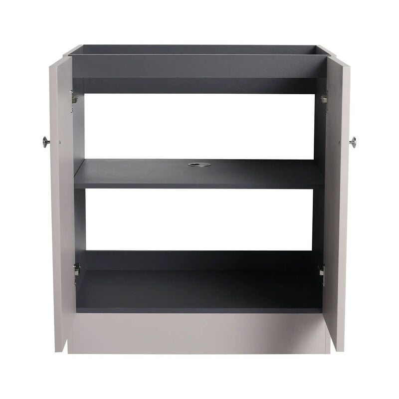 Modern Freestanding Bathroom Vanity With Soft Close Cabinet Doors by HouseOfZazla