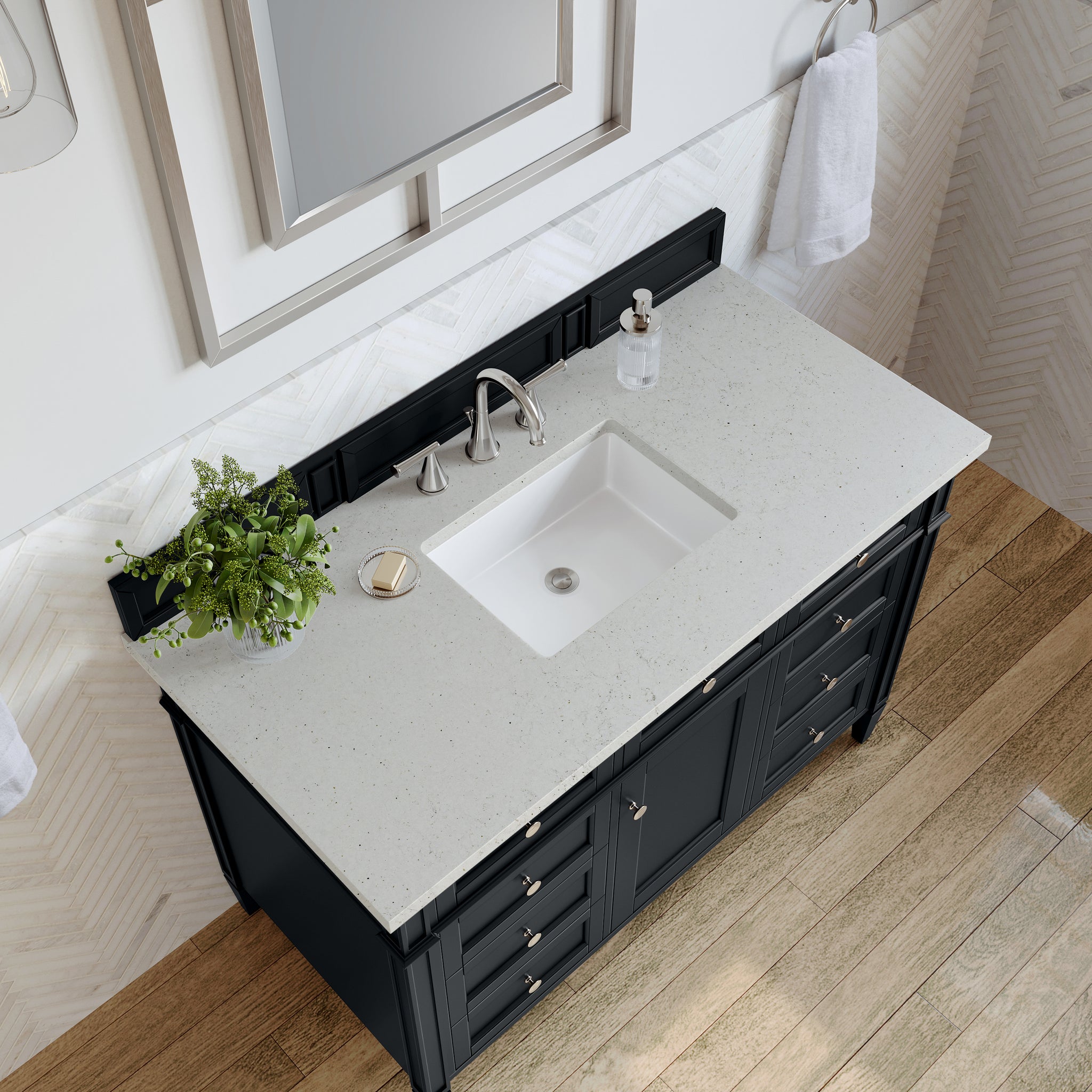 James Martin Brittany 48" Single Bathroom Vanity, Black Onyx, view 29