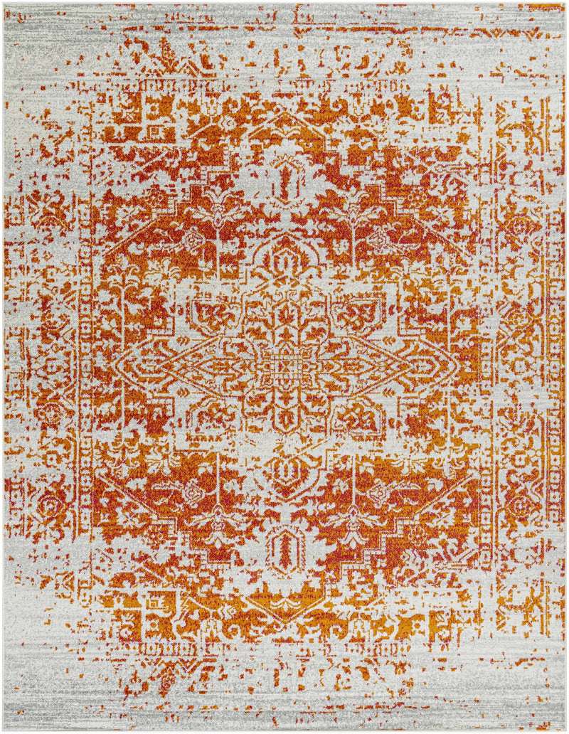 Fairmount Orange Area Rug - Clearance by Boutique Rugs
