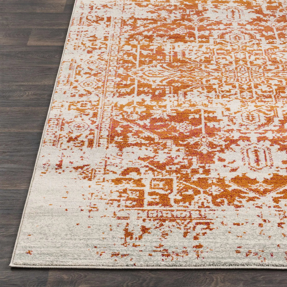 Fairmount Orange Area Rug - Clearance, photo 4 of 13