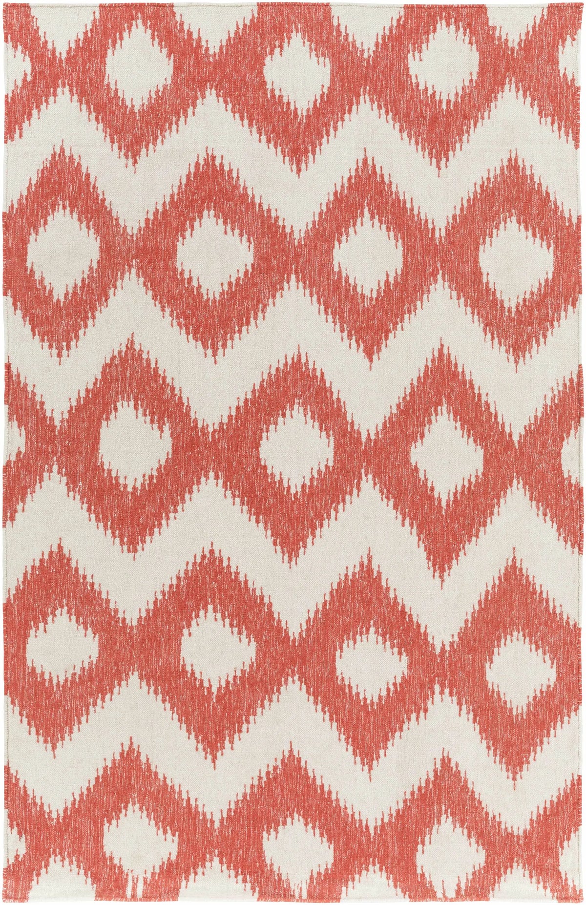 Oradell Red Ikat Wool Rug - Clearance