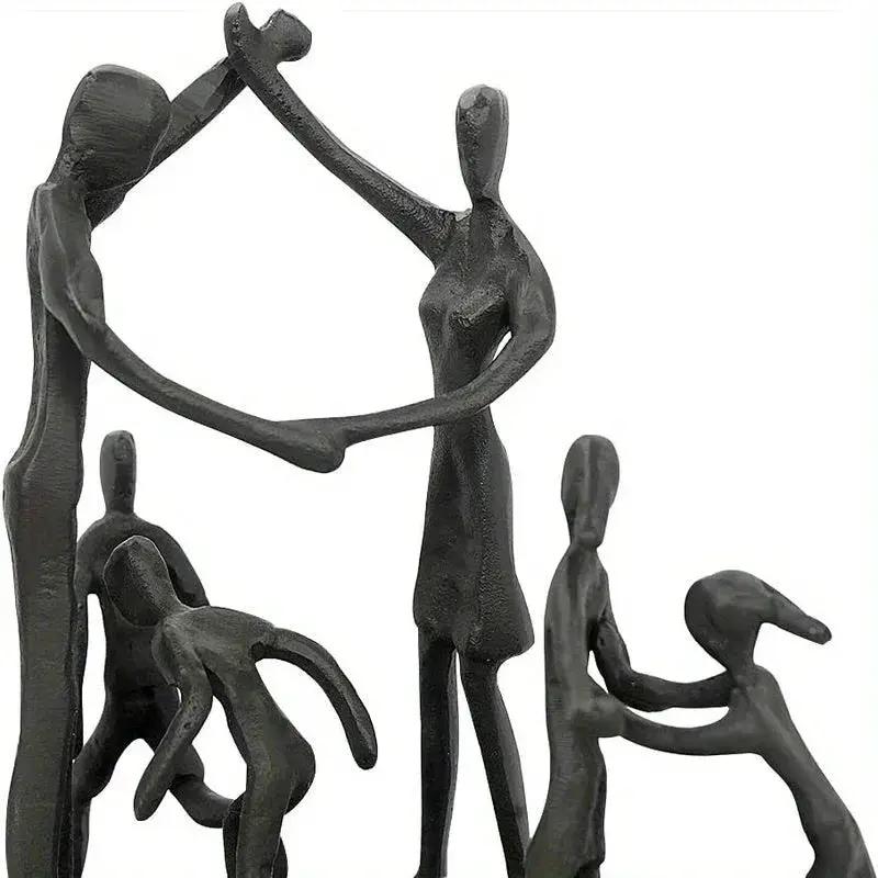 Abstract Family Together Sculpture for Modern Home Decor by House Of Avana