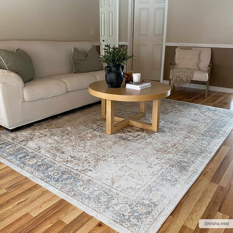 Heritage Style Flat Pile Washable Rug by Boutique Rugs