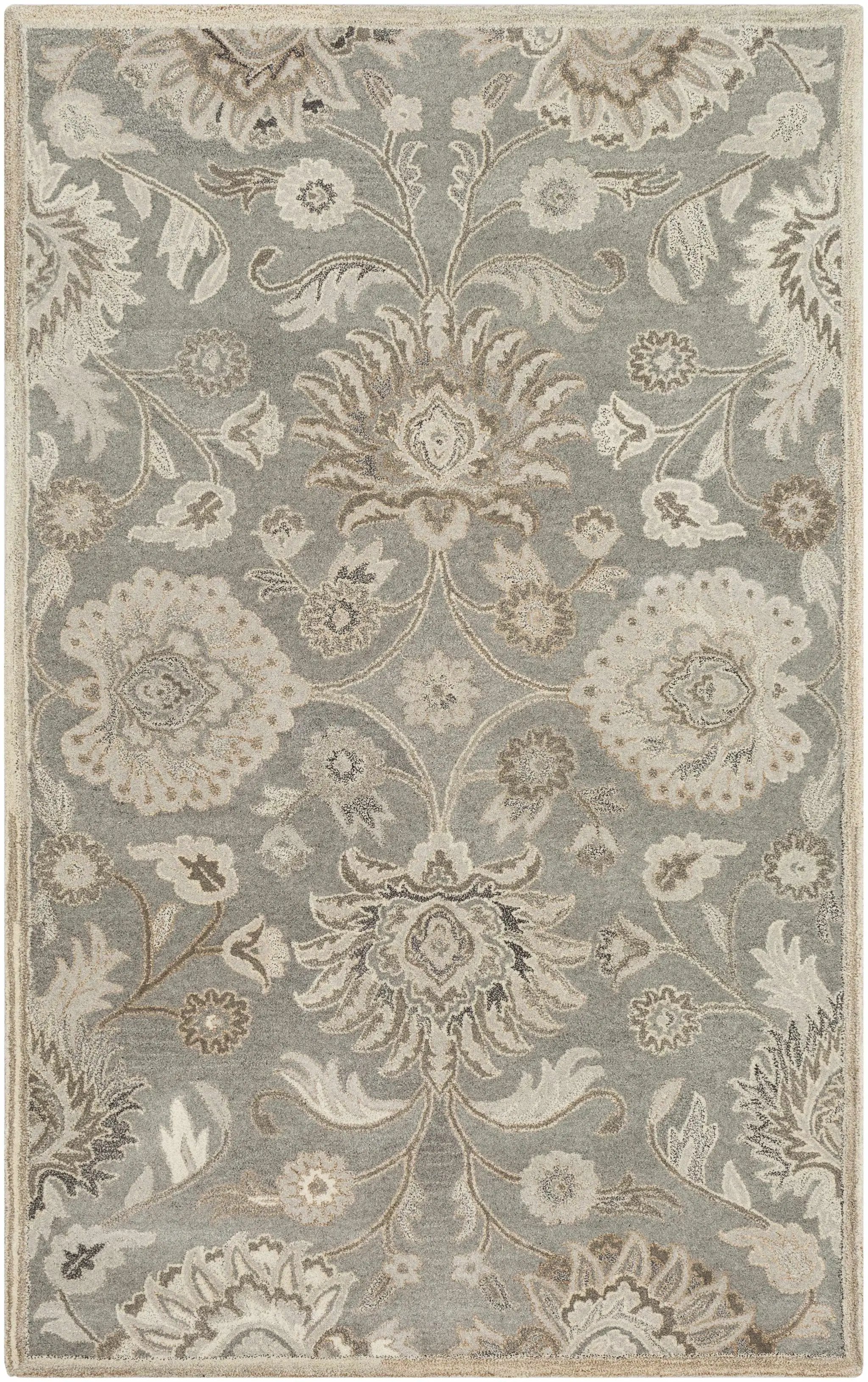 Conesus 1195 Hand Tufted Ivory & Taupe Wool Rug by Boutique Rugs