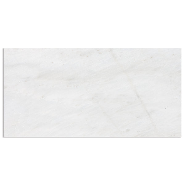 Fantasy White Honed Marble Tiles 12x24