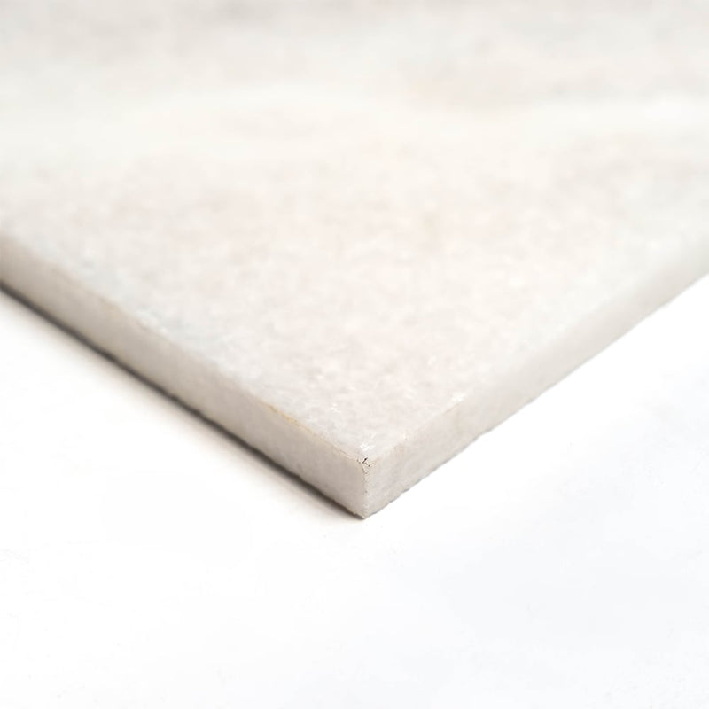 Fantasy White Honed Marble Tiles 18x18 Marble Honed 18x18 Tiles — 4
