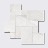 Fantasy White Textura Seal Marble Pavers Versailles Pattern
