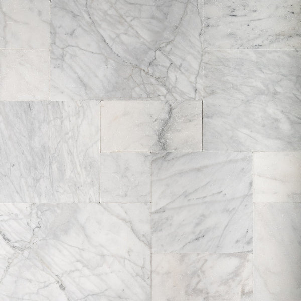 Fantasy White Tumbled French Pattern Marble Pavers Various