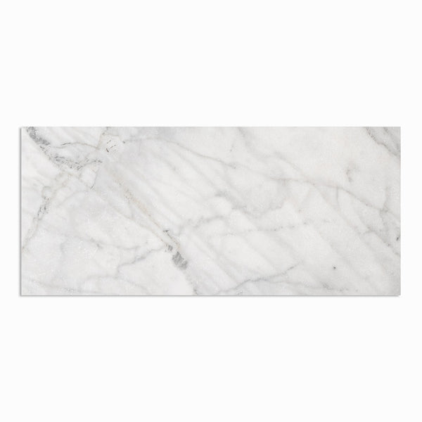 Fantasy White Tumbled Marble Pavers 18x36
