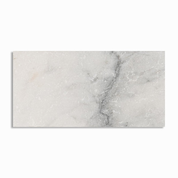 Fantasy White Tumbled Marble Pavers 6x12
