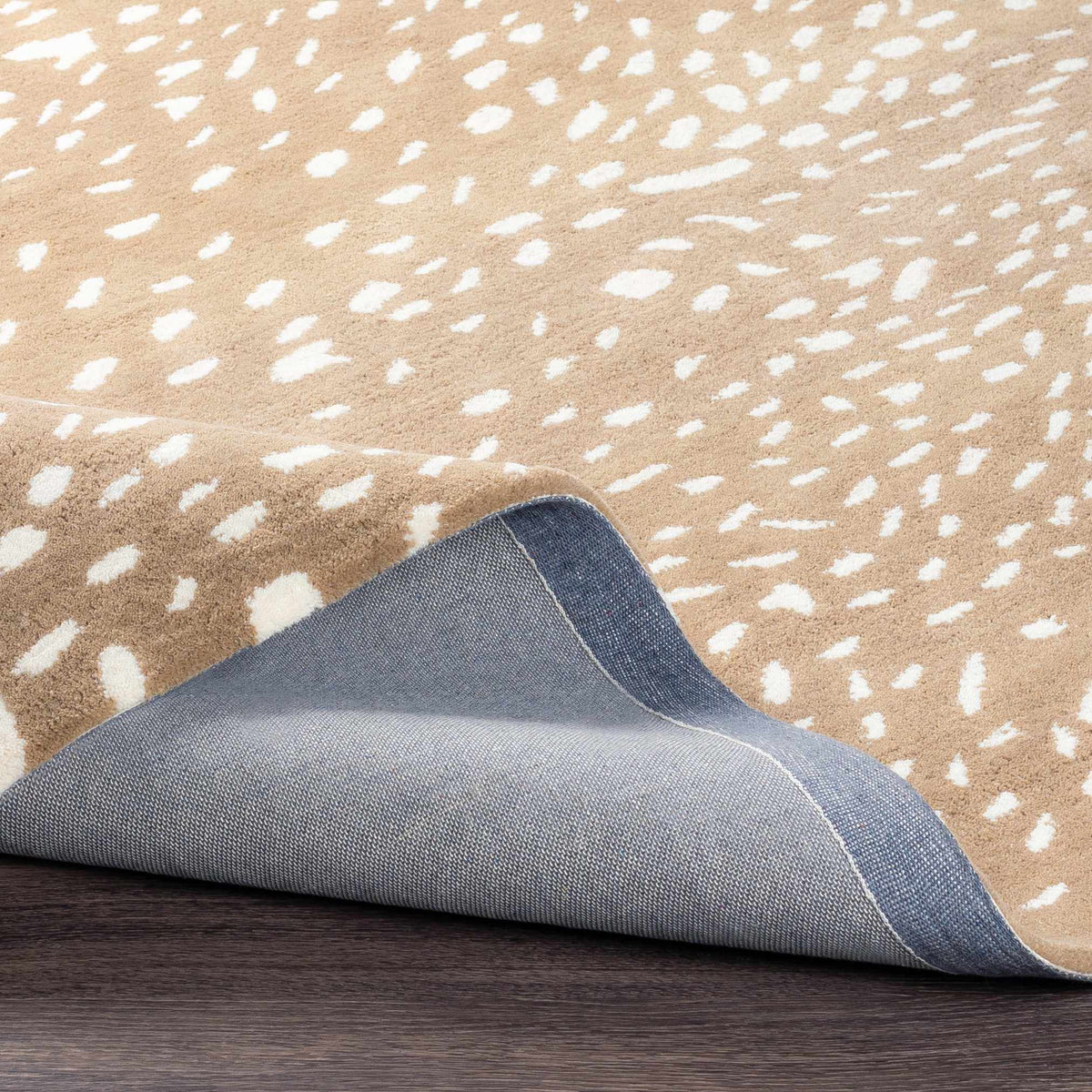 Athena Brown Giraffe Print Wool Rug, photo 10 of 13
