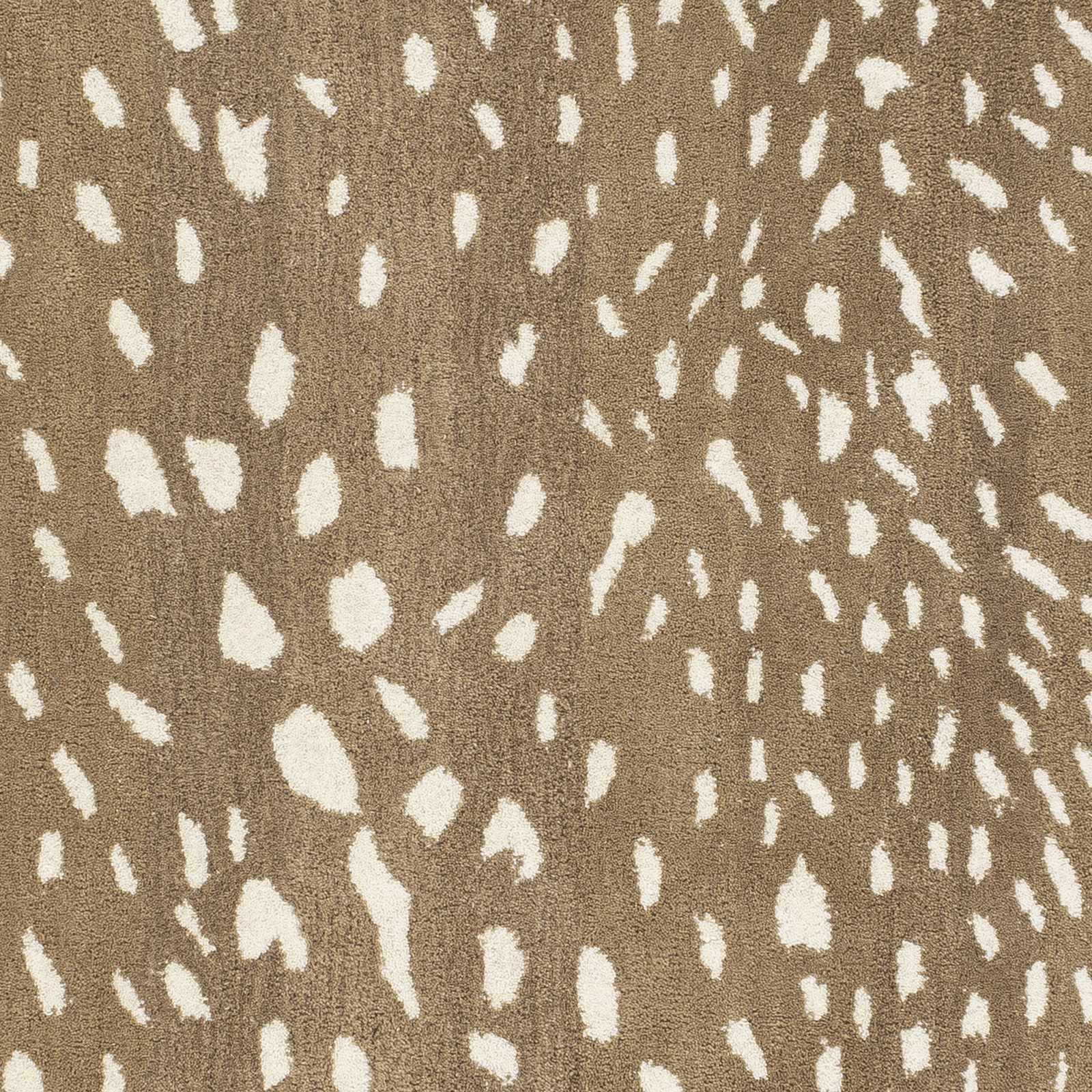 Athena Brown Giraffe Print Wool Rug by Boutique Rugs