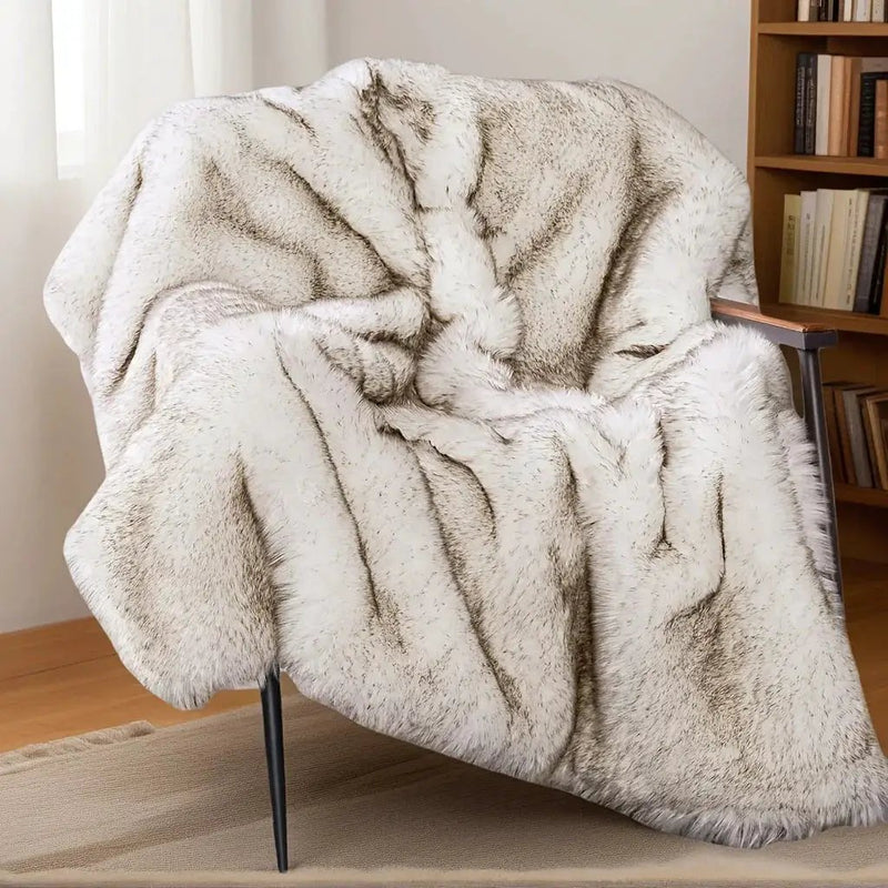 Faux Fur Blanket - Super Soft 1000GSM 60x80 by House Of Avana