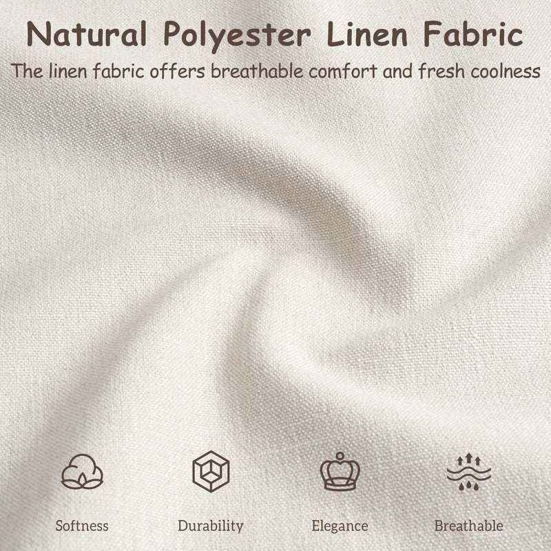 Queen Size Upholstered Bed Frame With Linen Fabric by HouseOfZazla