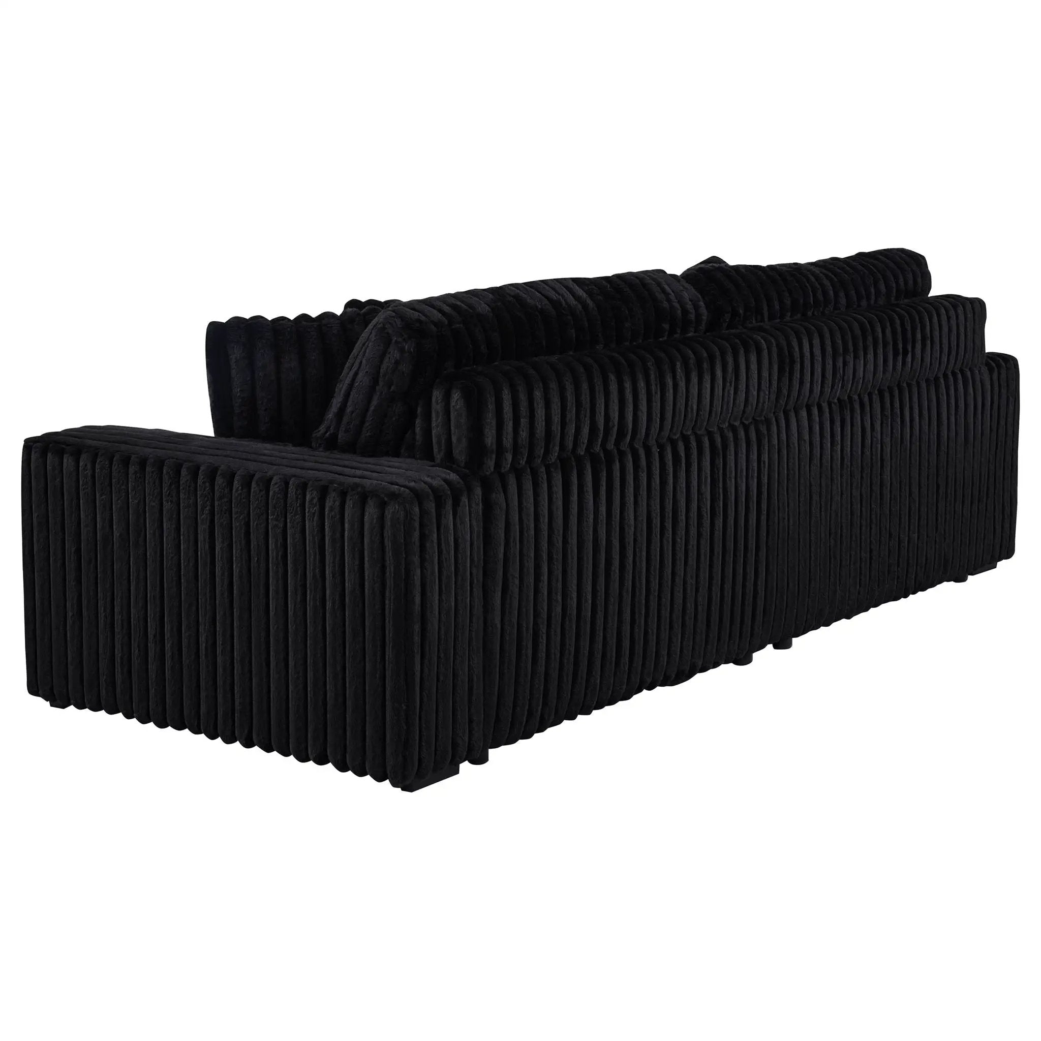 Clifford - Upholstered Dual Power Chaise Sofa - Black