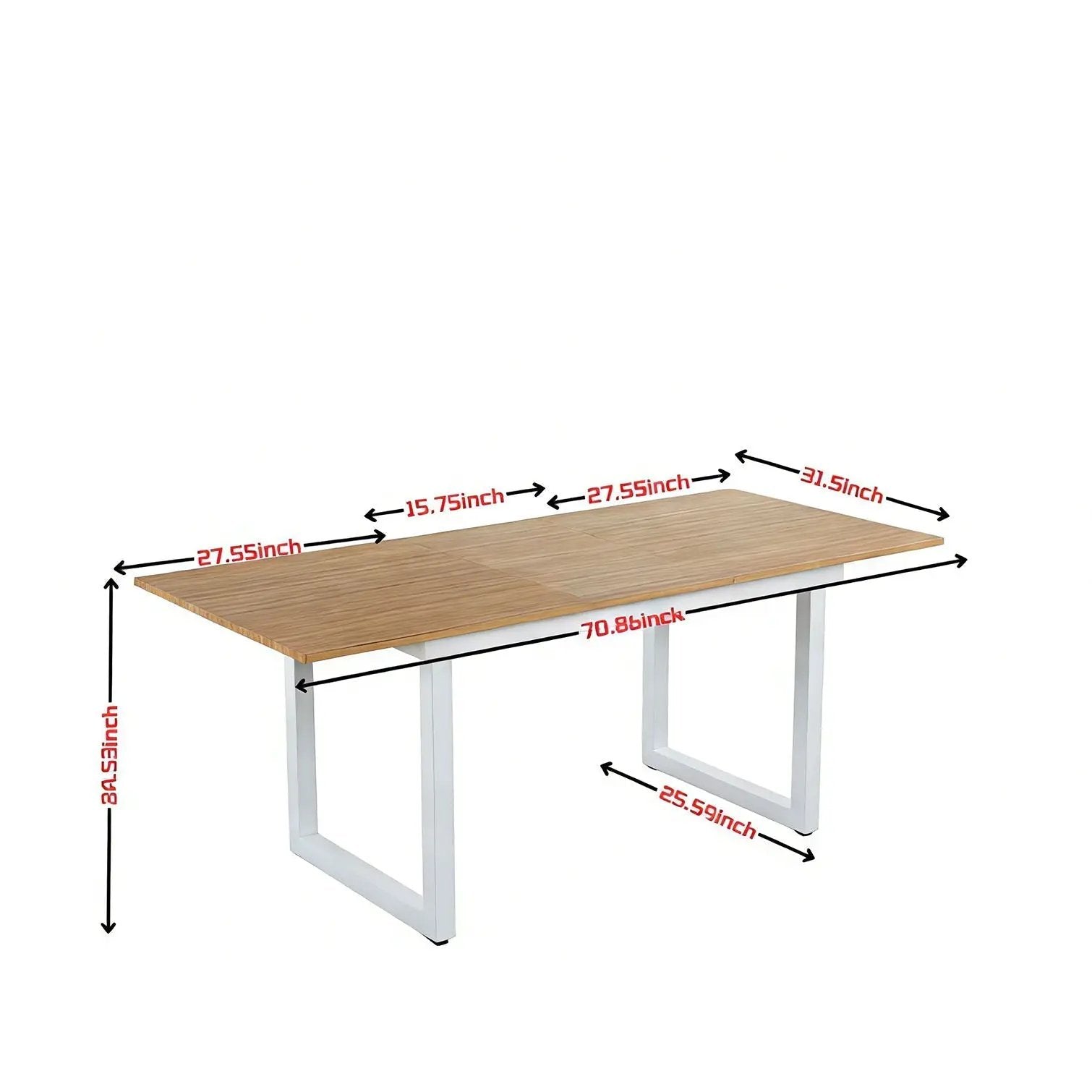Square Extendable Dining Table With Metal Legs by HouseOfZazla