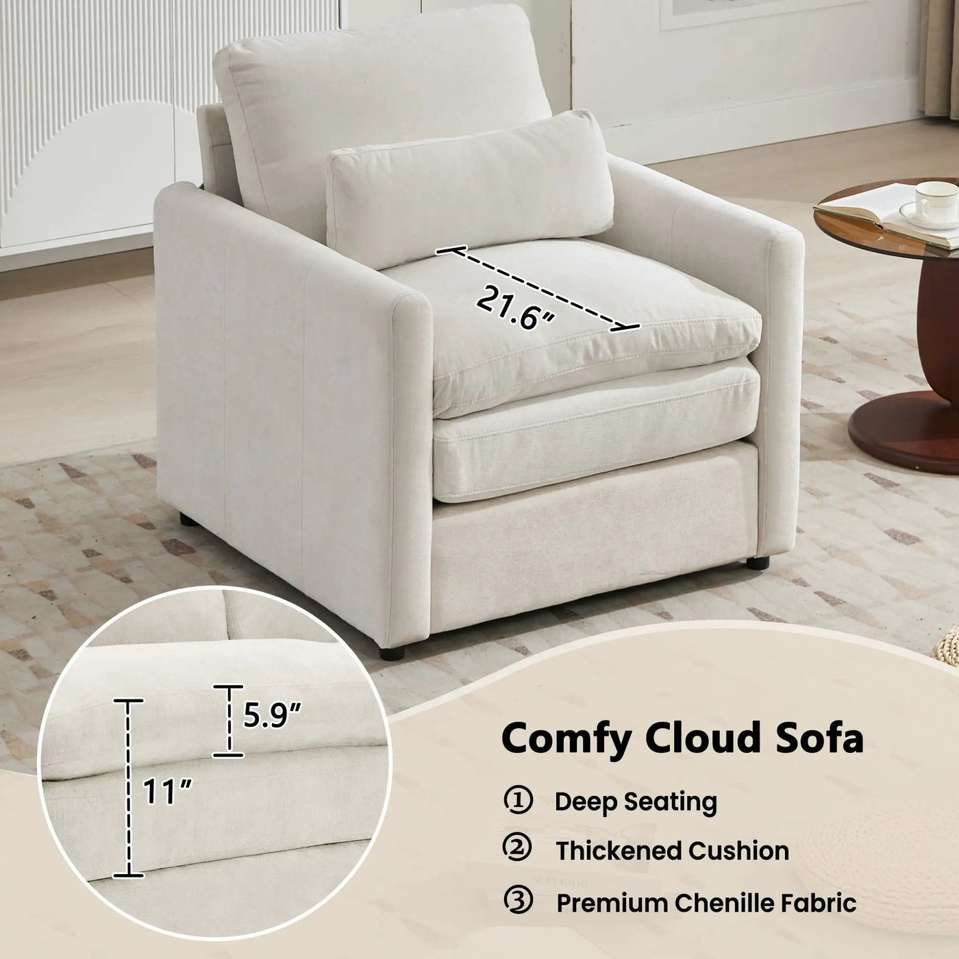 Cozy Upholstered Sofa Set For Living Room by Unique Piece Furniture
