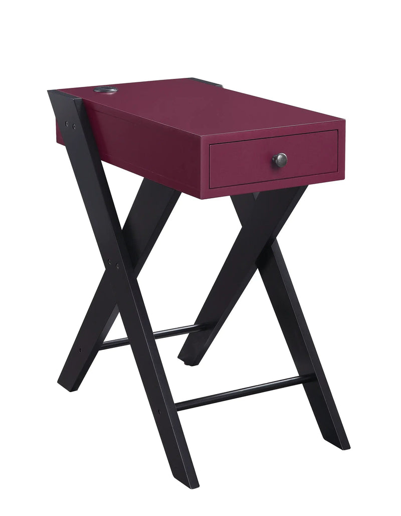 Fierce Accent Table with Built-in USB Port by HouseOfZazla