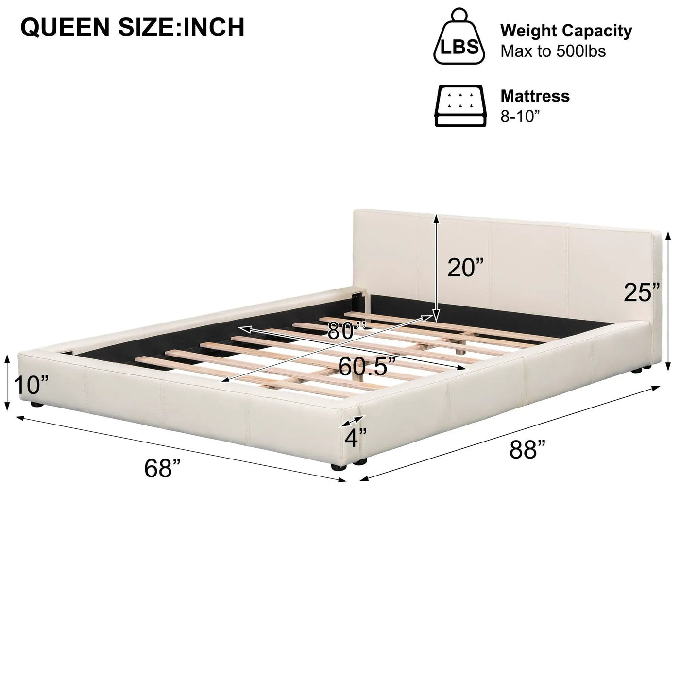 Stylish Upholstered Bed With Birch Wood Frame by HouseOfZazla