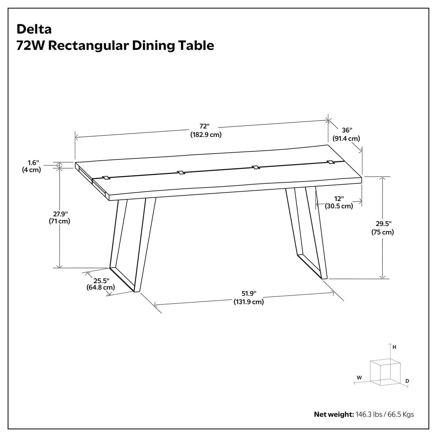 Delta - Handcrafted Dining Table by HouseOfZazla