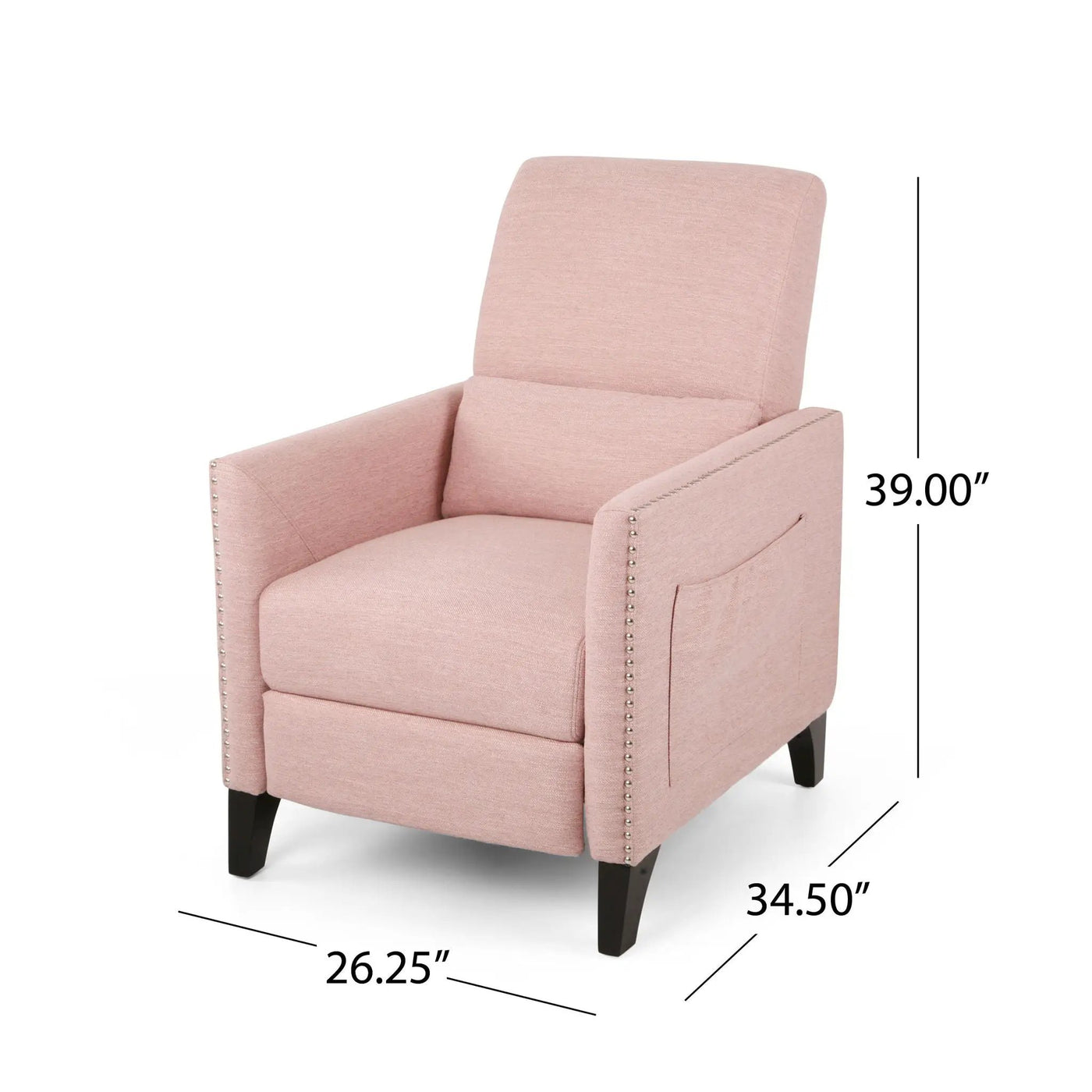 Kiersten - Contemporary Fabric Pushback Recliner by Unique Piece Furniture