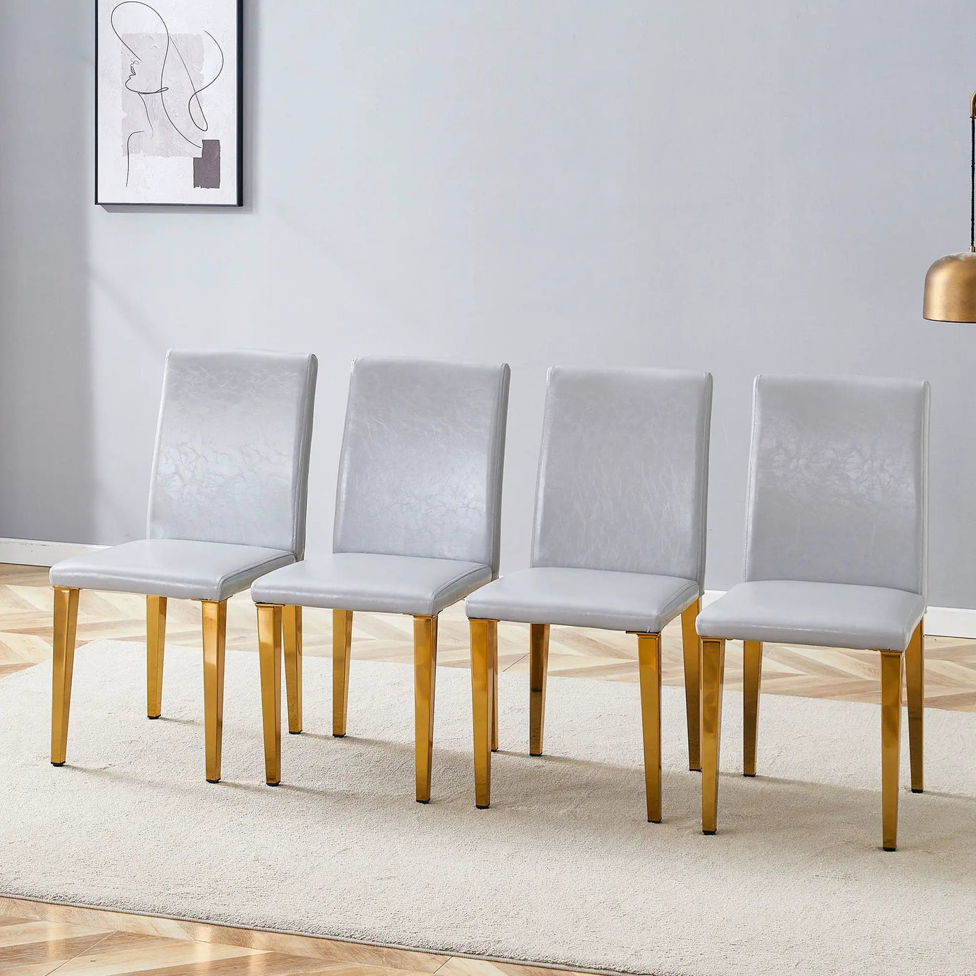 Modern Dining Chairs With Metal Legs by Unique Piece Furniture