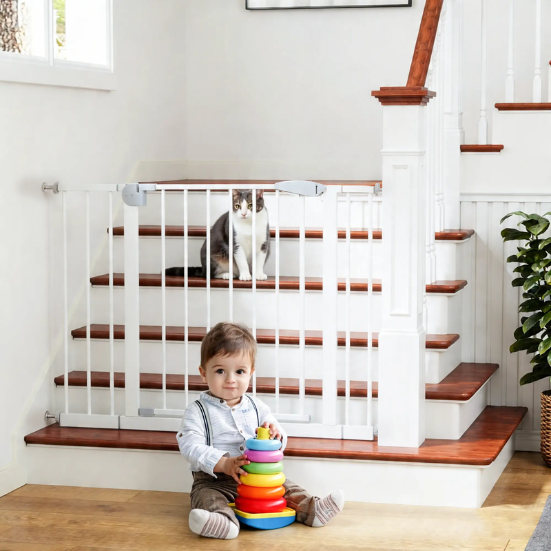 2 Pack 29.5-44.1" Wide Baby Gate for Stairs and Doorways by HouseOfZazla