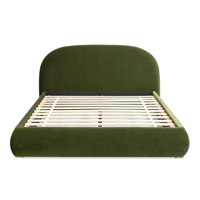 Archie Puffy Grounded - Upholstered Platform Bed by HouseOfZazla