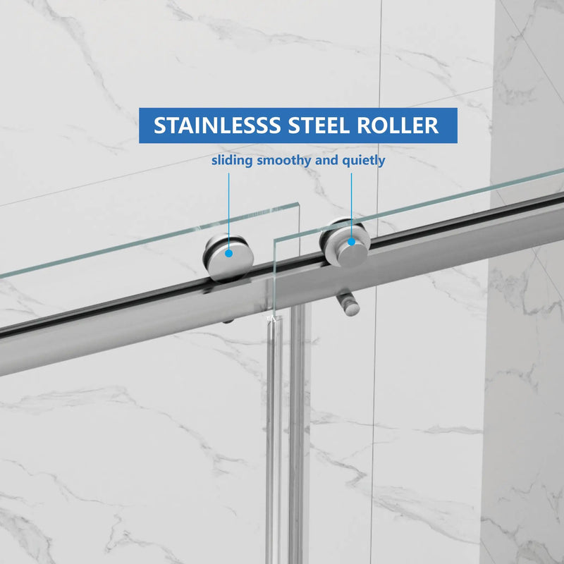 55-59" x 72" Frameless Shower Door by HouseOfZazla