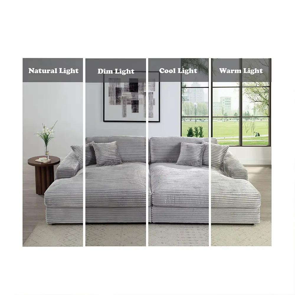 Hilde - Sectional Sofa With 4 Pillows by Unique Piece Furniture