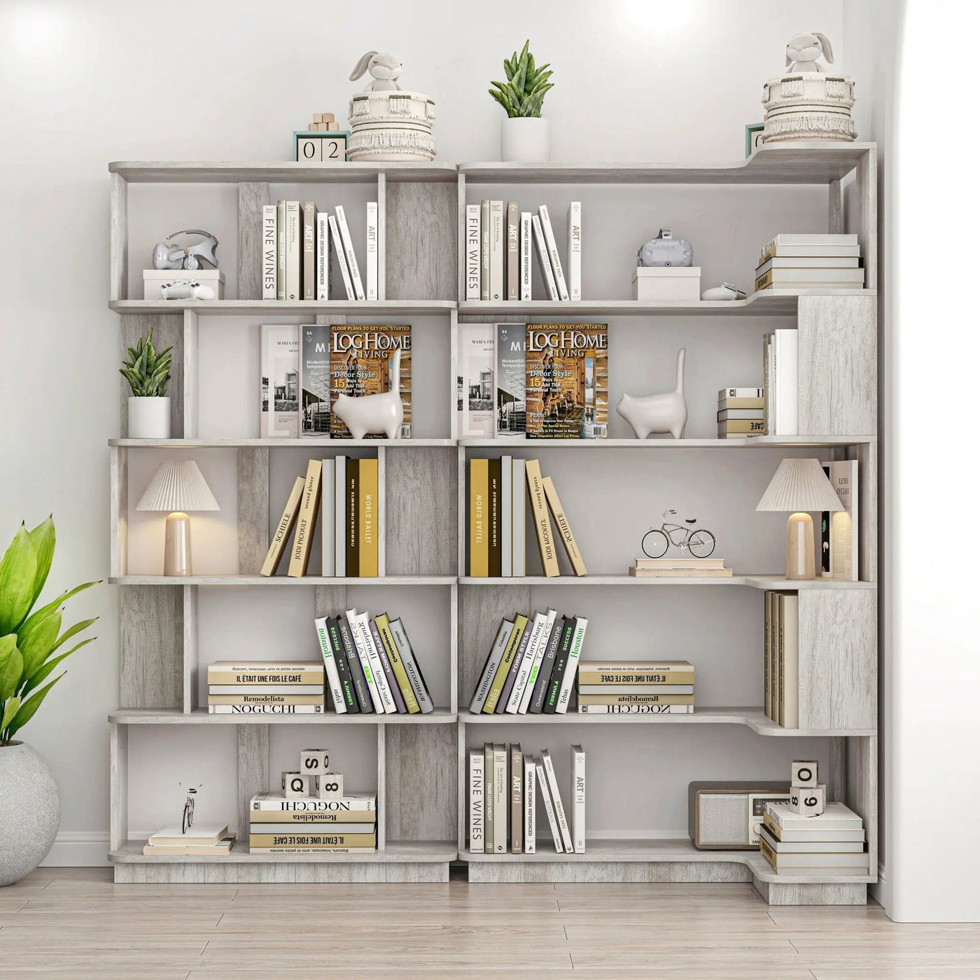 L-Shaped Corner Bookshelf by HouseOfZazla
