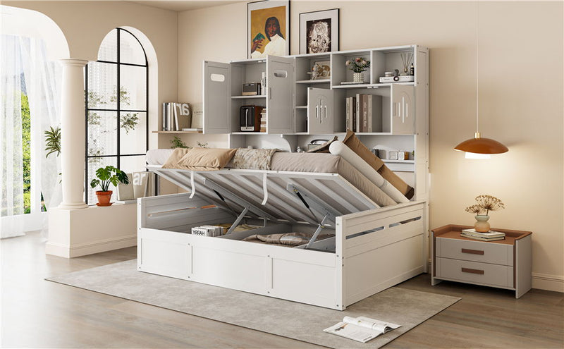 Daybed With All-In-One Cabinet And Shelf by HouseOfZazla