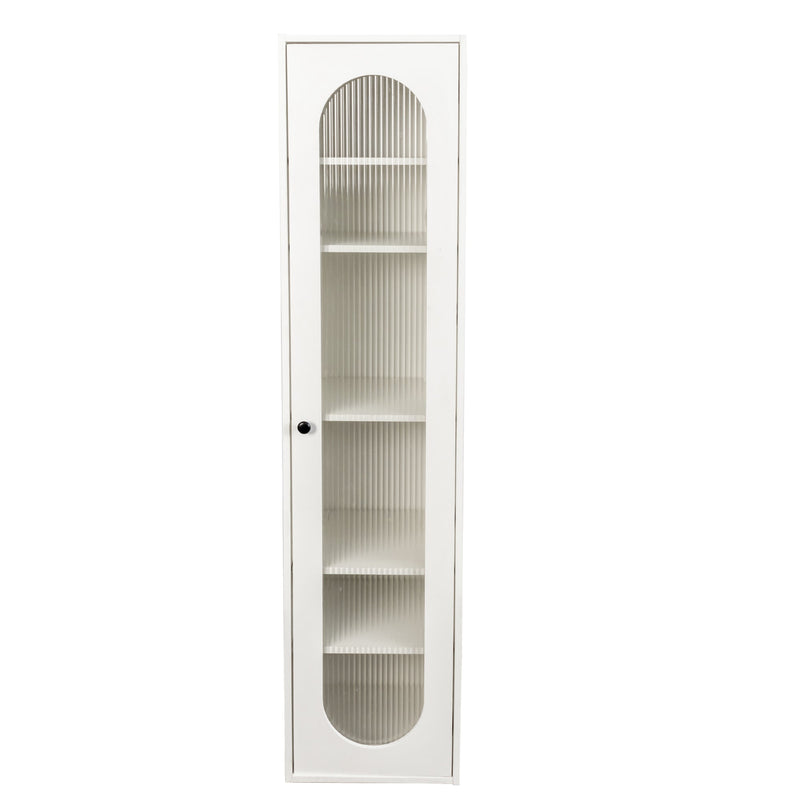Tall Display Cabinet & Bookshelf with Glass Door by HouseOfZazla