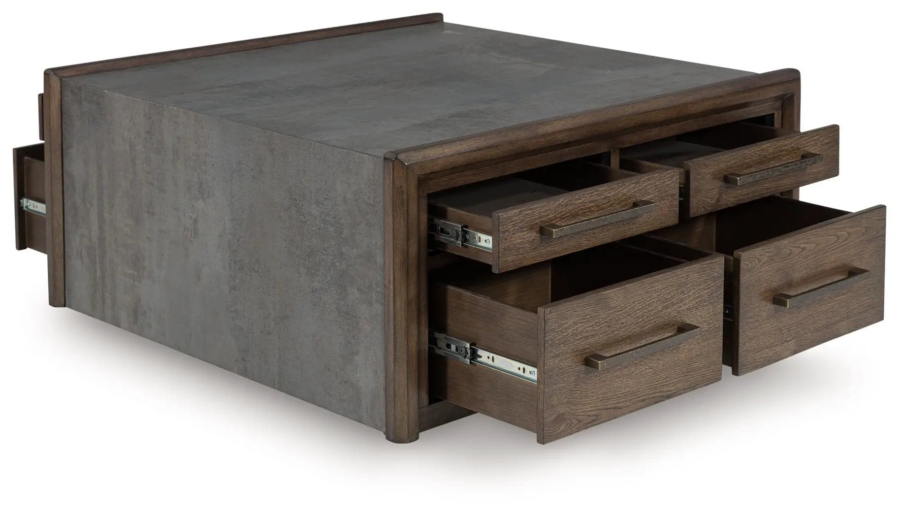 Kallenny - Square Cocktail Table - Brown / Gray by Unique Piece Furniture