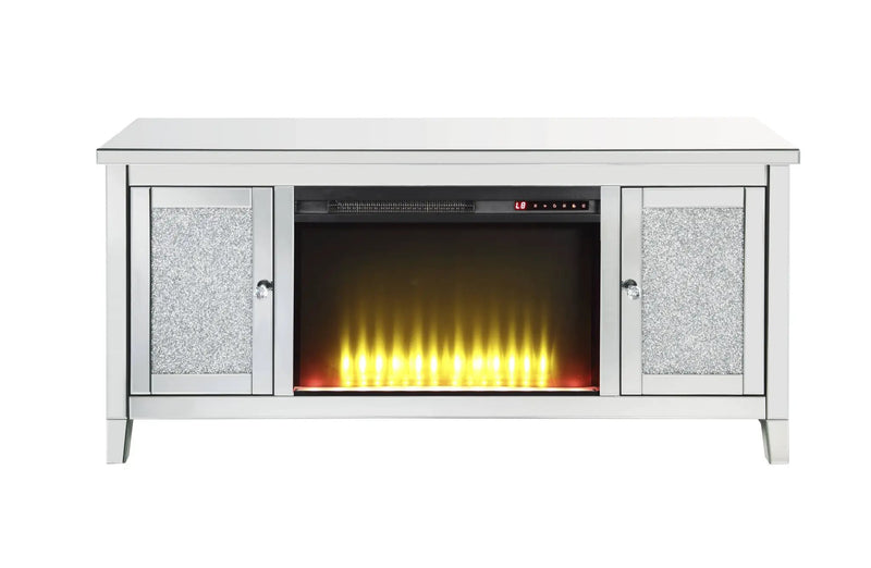 Noralie TV Stand with LED Electric Fireplace by HouseOfZazla