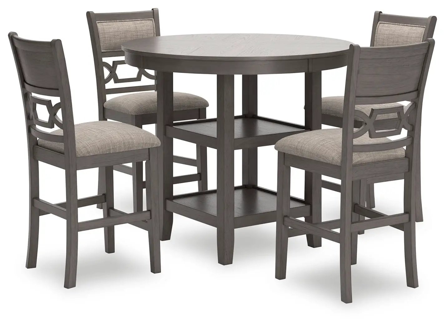 Wrenning - Drm Counter Table Set (Set of 5) - Gray by Unique Piece Furniture