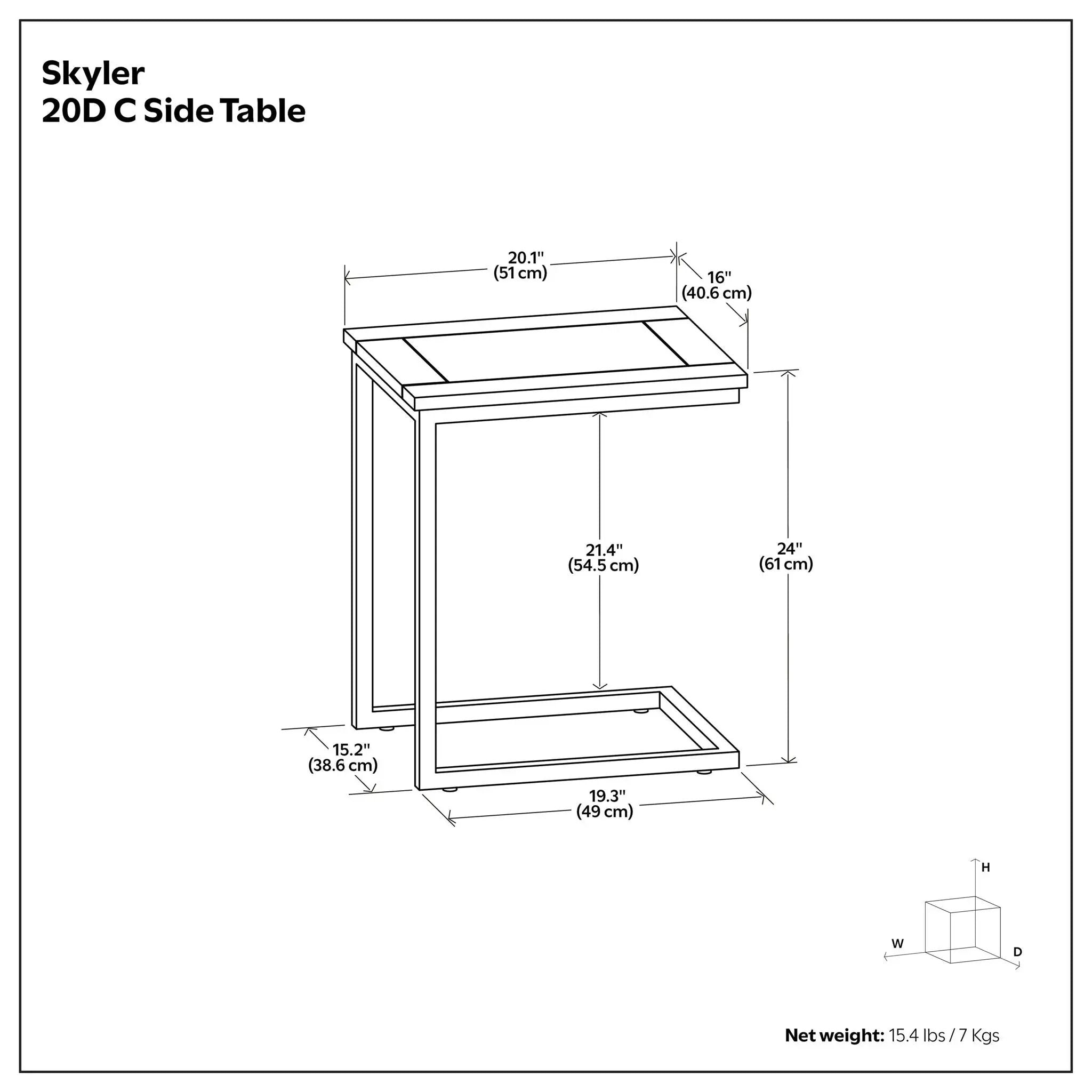 Skyler - Handcrafted C Side Table by Unique Piece Furniture