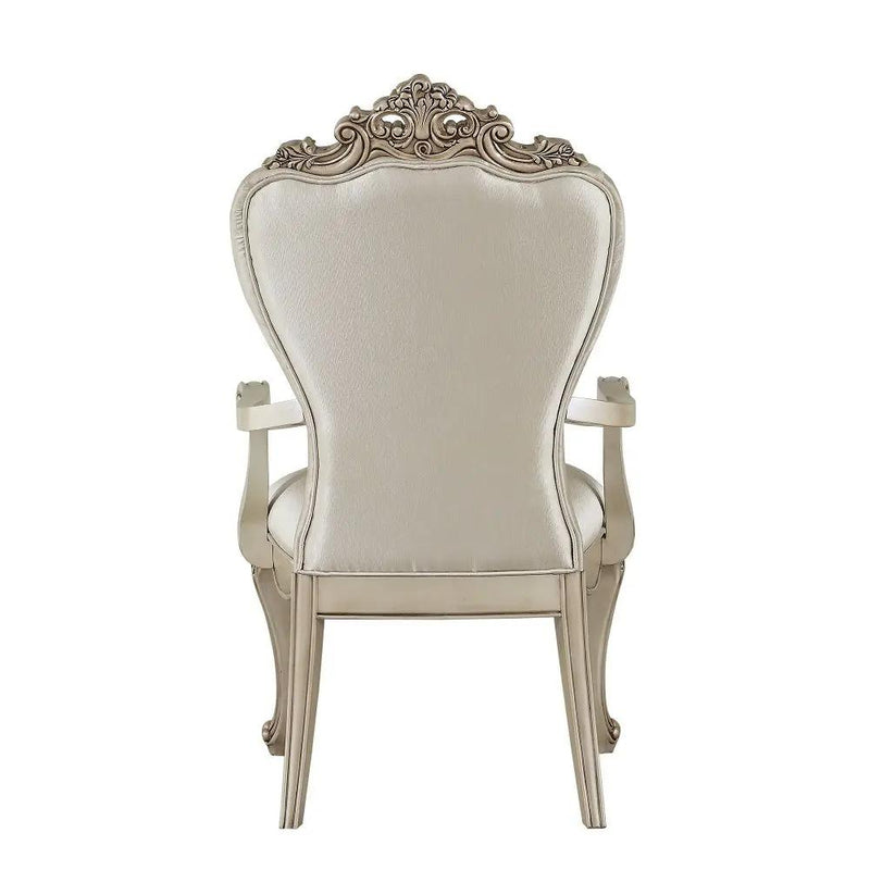 Gorsedd - Arm Chair (Set of 2) - Cream Fabric & Golden Ivory by Unique Piece Furniture